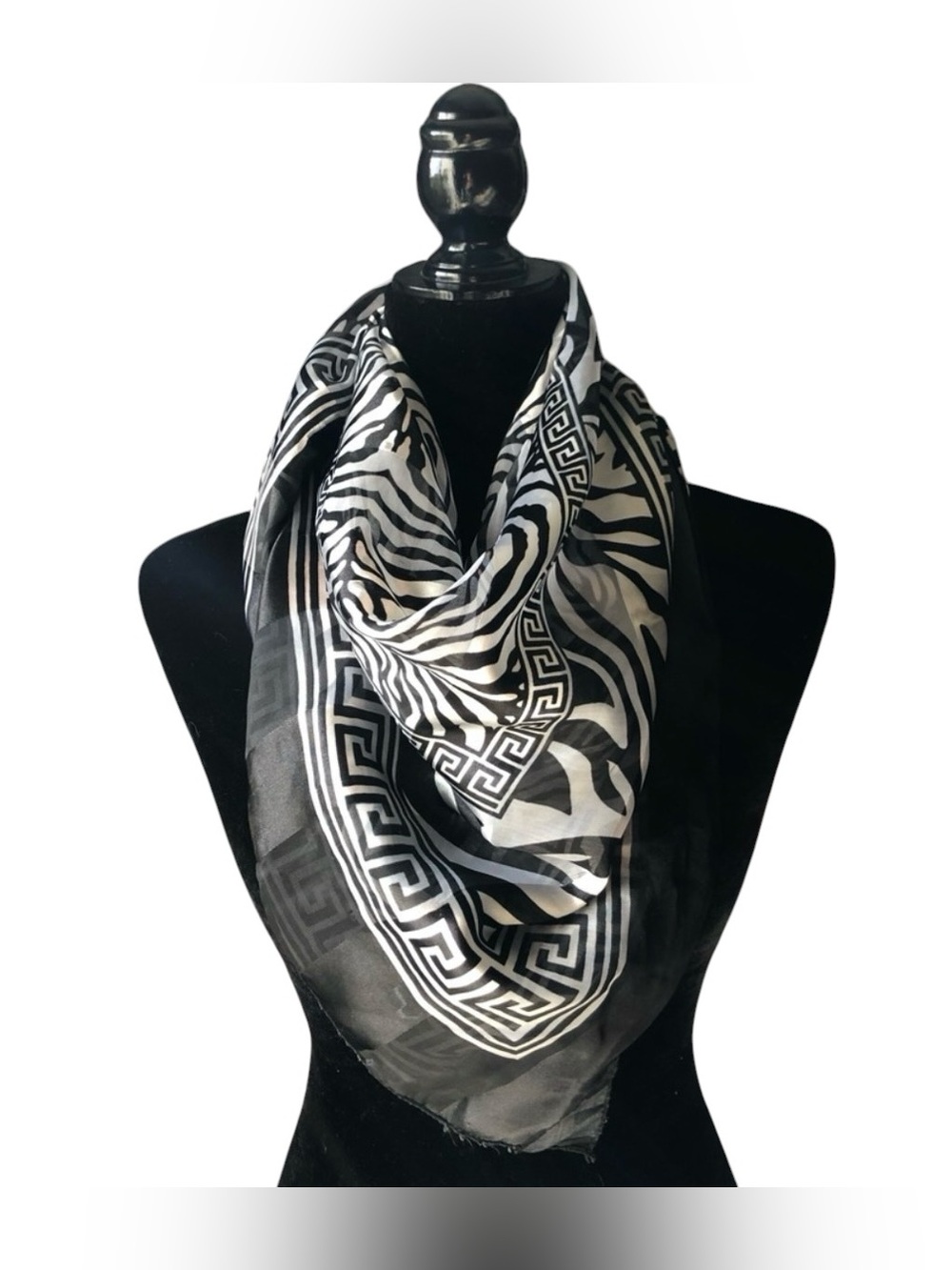 🖤 AWFH ZEBRA 🦓 SCARF 🤍
